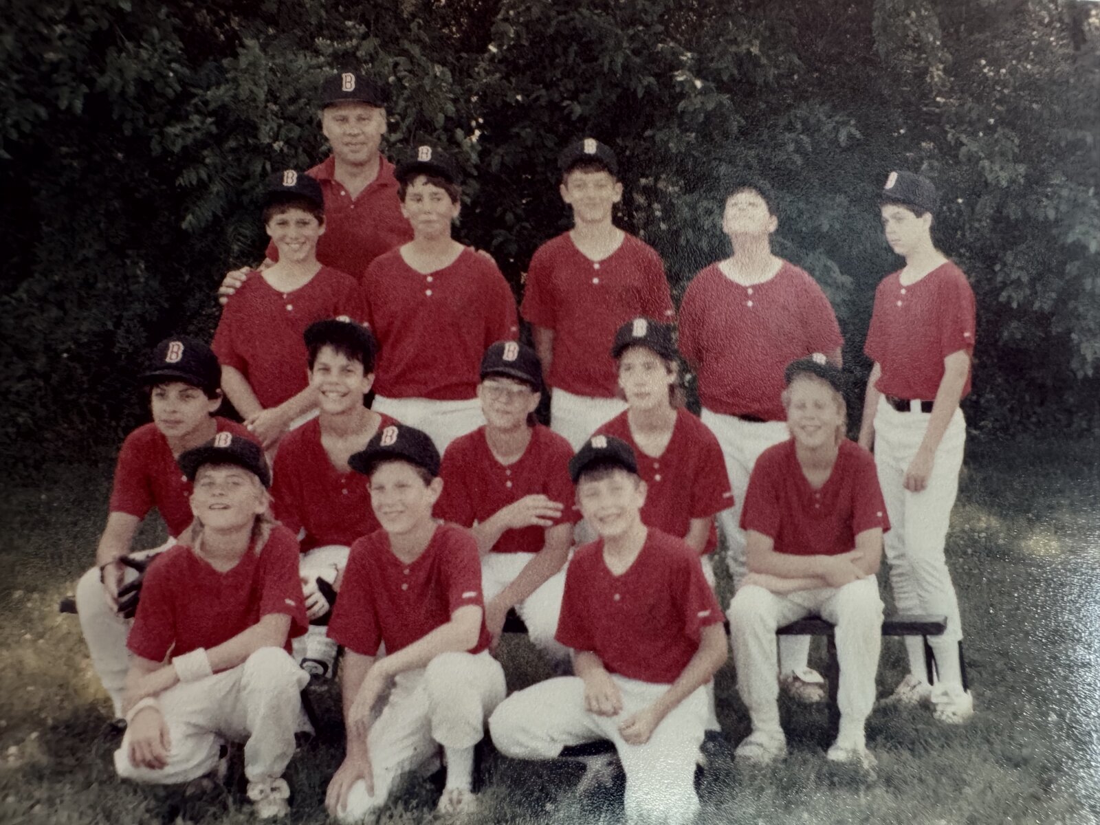 Matt's 1989 Bonvetti baseball team, coached by his dad